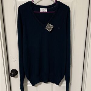 NAVY BLUE Vintage  christian dior Pullover Sweater Medium